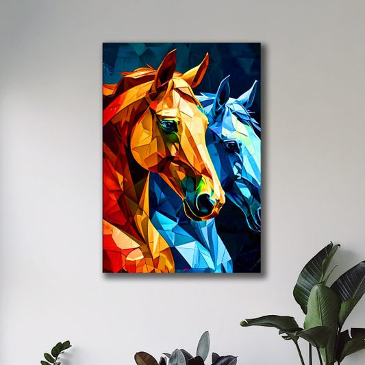 Horse Aesthetic Wooden Frame 8×11 Inch Size