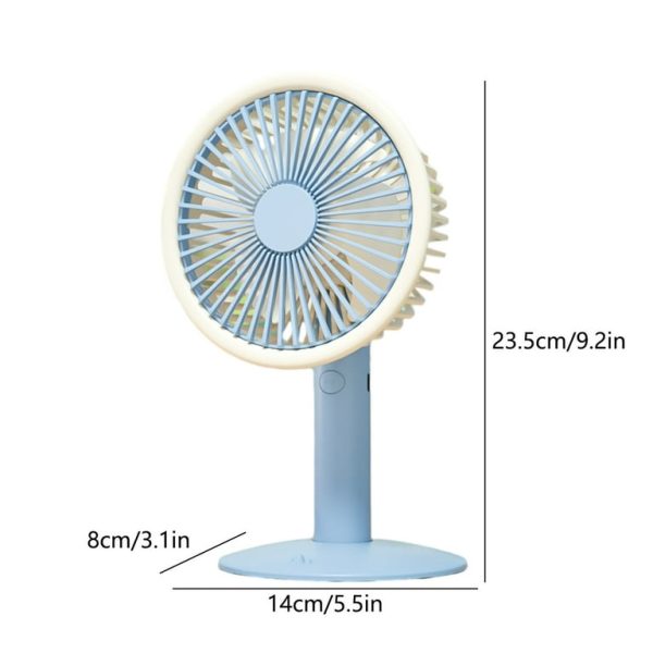 Portable Automatic Wireless Usb Fan | Fan With 5 Speed Super Strong Wind For Home Office Bedroom Kitchen Outdoor Camping | Best Quality Table Fan | Desktop Small Fan (random Color)